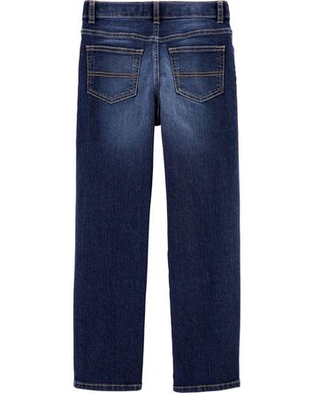 Kid Dark Wash Husky-Fit Classic Jeans, 