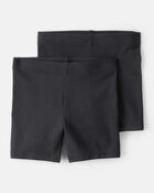 Toddler Girl 2-Pack Tumbling Shorts - Black, image 1 of 5 slides
