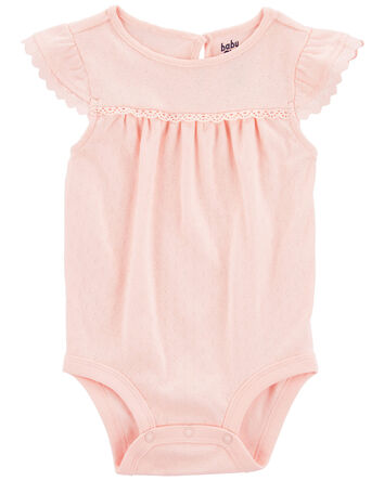 Baby Cotton Pointelle Bodysuit, 