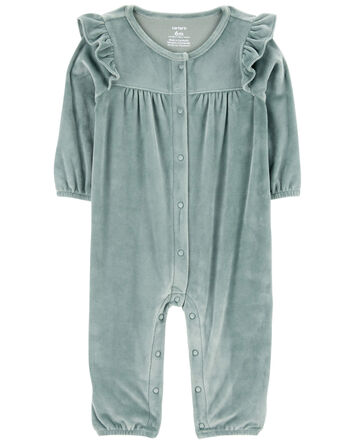 Baby Flutter Snap-Up Fuzzy Jumpsuit, 