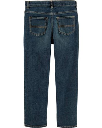 Kid Husky Fit Straight Jeans in Dark Rinse, 