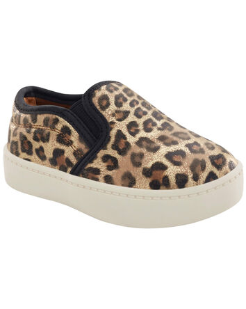 Toddler Leopard Slip-On Shoes, 
