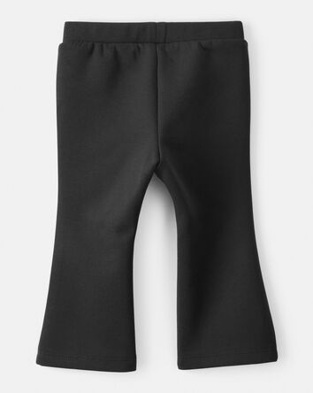 Baby Girl Pull-On Flare Pants - Black, 