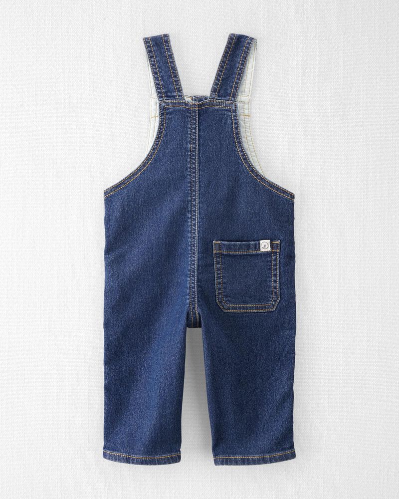 Baby Denim Overalls Made With Organic Cotton, image 2 of 4 slides