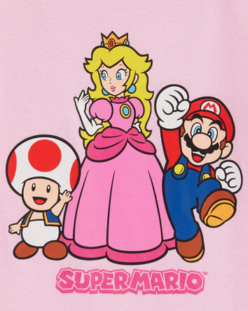 Kid Super Mario Bros™ Snug Fit Cotton 2-Piece Pajamas - Pink, 