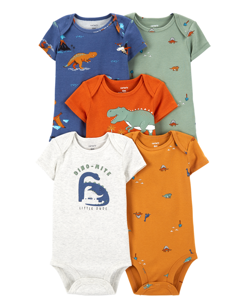 Baby 5-Pack Short-Sleeve Bodysuits, image 1 of 7 slides