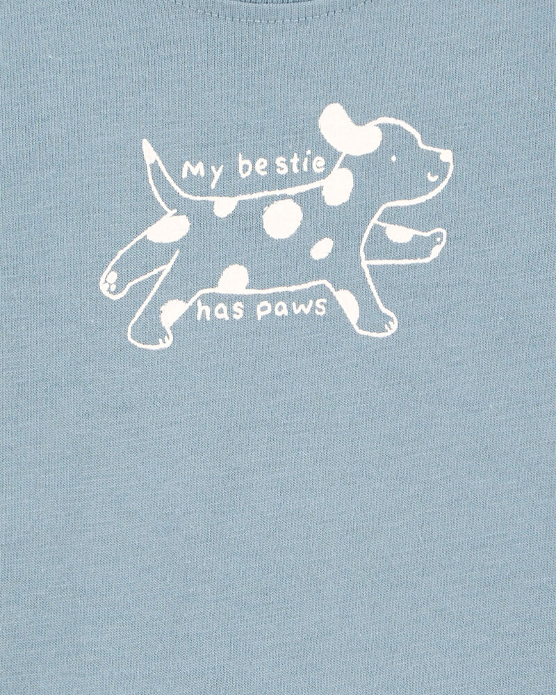 Baby My Bestie Has Paws Dog Collectible Bodysuit, image 2 of 4 slides