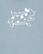 Baby My Bestie Has Paws Dog Collectible Bodysuit, image 2 of 4 slides