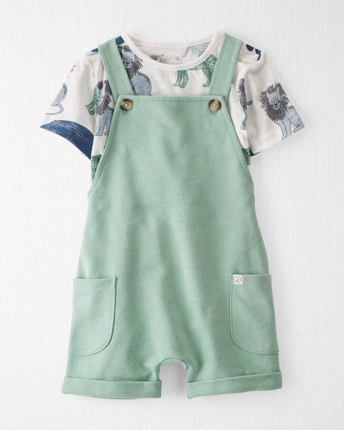 Baby Girl Little Planet By Carter's Organic Cotton Chambray Bubble