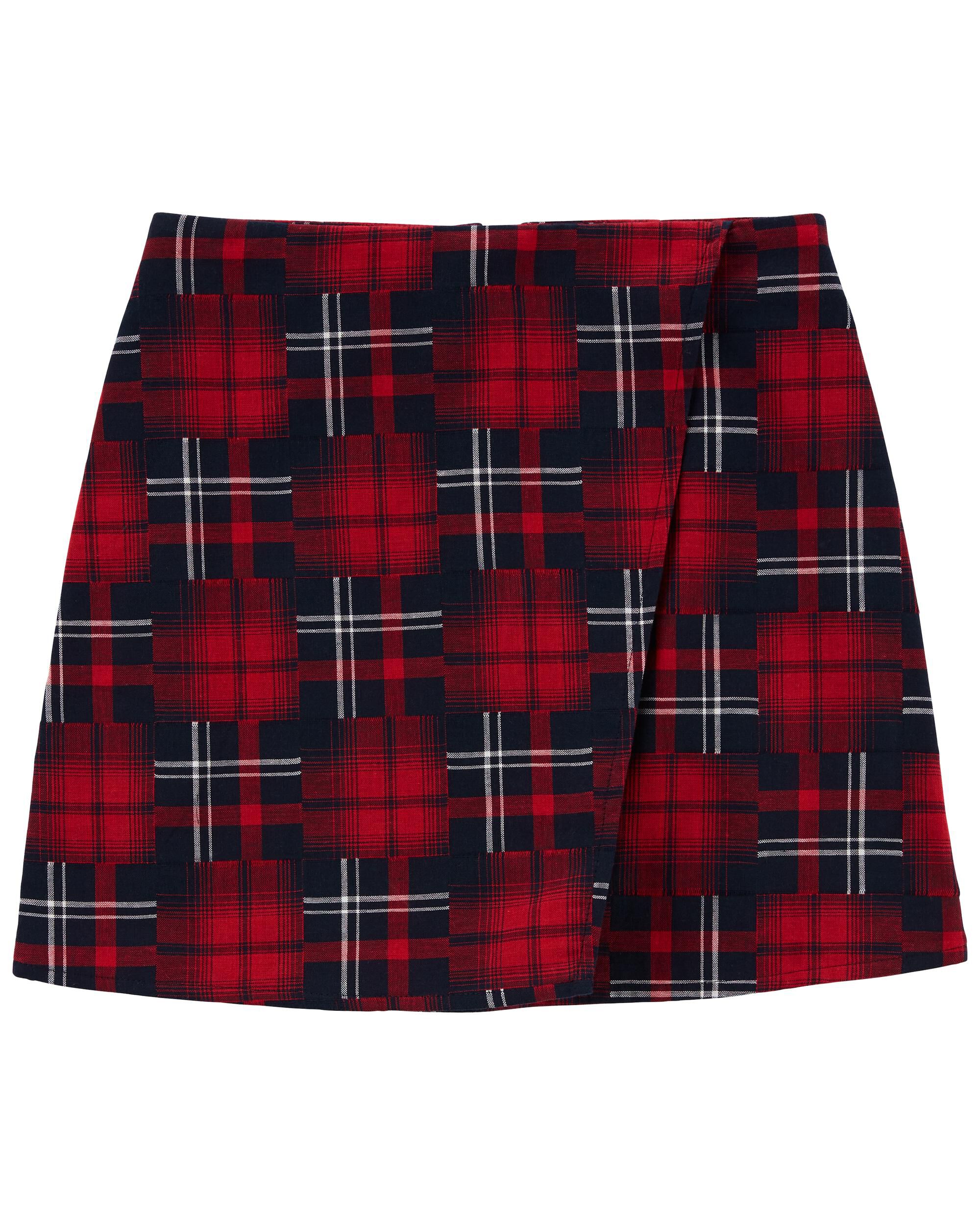 Carter's red and black plaid skirt clearance