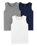 Kid 3-Pack Jersey Tanks, image 1 of 8 slides