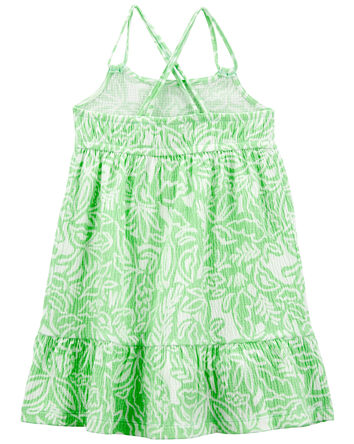 Toddler Floral Gauze Dress, 