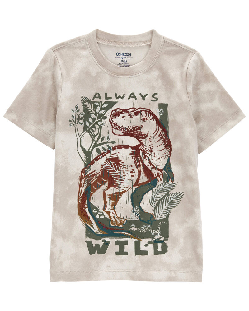 Baby Embroidered Dino Graphic Tee, image 1 of 3 slides