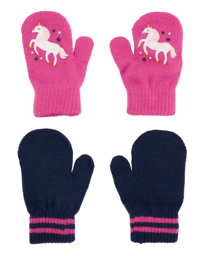 Toddler 2-Pack Gripper Mittens, image 1 of 2 slides