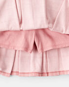 Kid Plaid Pleated Pull-On Skort - Pink, image 2 of 4 slides