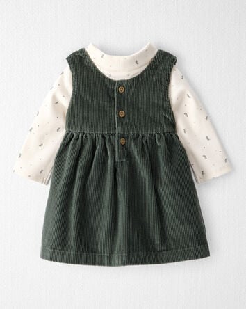 Baby Girl 2-Piece Organic Cotton Jumper Set, 