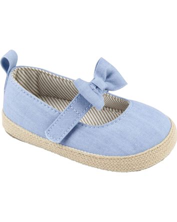 Baby Chambray Mary Janes, 