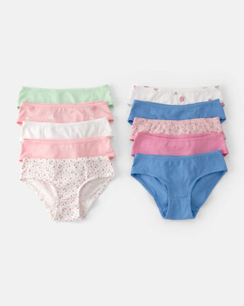 Girls 10-Pack Fruit Hipster Underwear, 