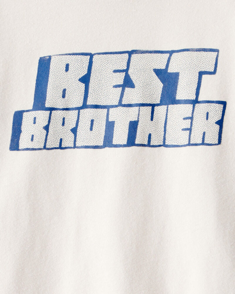 Toddler Boy Best Brother Long-Sleeve Graphic Tee - White, image 2 of 3 slides