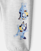 Baby Boy Bluey French Terry Drawstring Joggers - Grey, image 3 of 3 slides