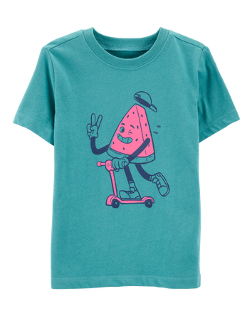 Toddler Watermelon Short-Sleeve Graphic Tee - Green, 
