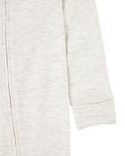 Baby Solid 2-Way Zip PurelySoft Sleep & Play Pajamas - Grey, image 2 of 6 slides