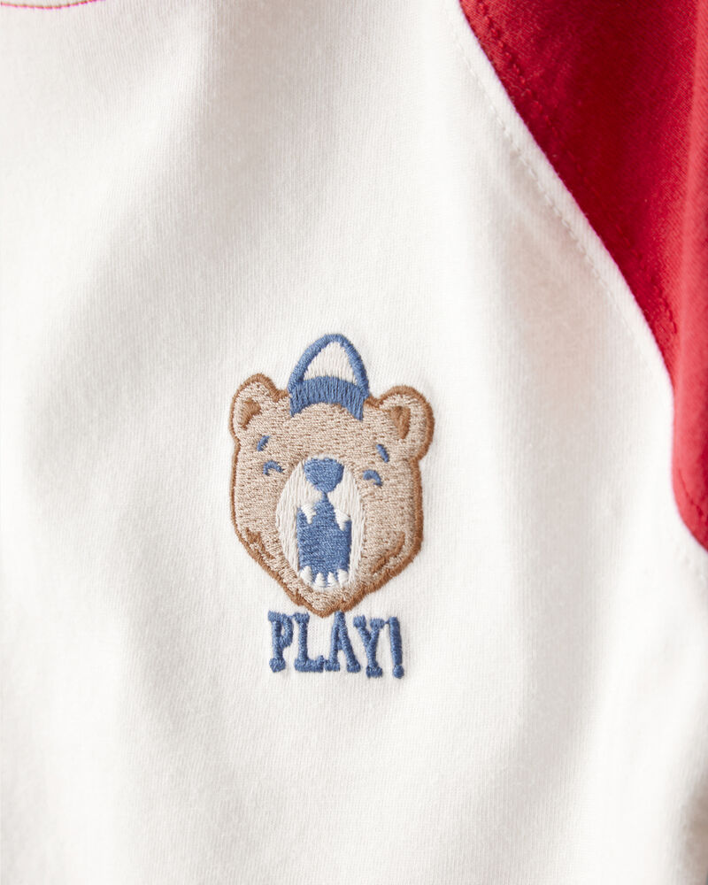Baby Boy Bear Short-Sleeve Graphic Tee - White, image 3 of 5 slides