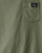 Kid "Keeping It Real" Relaxed Pocket Tee - Green, image 2 of 3 slides