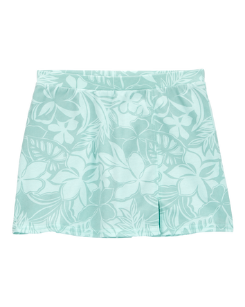 Girls Floral Golf Skort - Blue, 