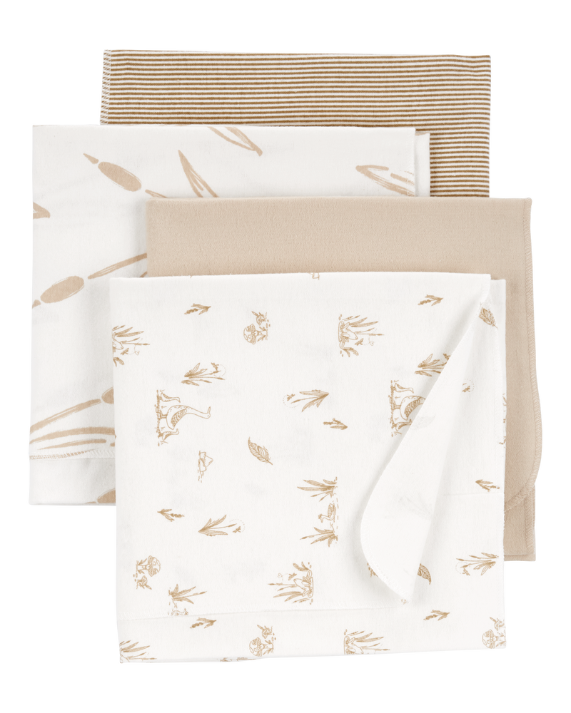 Baby 4-Pack Duck Receiving Blankets, image 1 of 5 slides