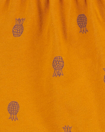 Baby Pineapple Bodysuit Dress, 
