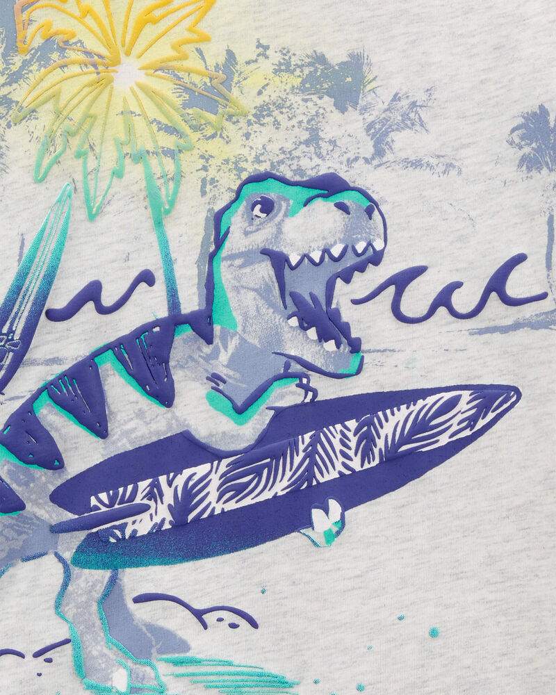 Toddler Dinosaur Surfing Jersey Tee, image 2 of 3 slides