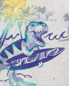 Toddler Dinosaur Surfing Jersey Tee, image 2 of 3 slides