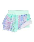 Kid Flowy Tie-Dye Layered Flip Short - Blue/Purple, image 3 of 6 slides