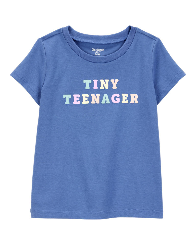 Toddler Tiny Teenager Short-Sleeve Graphic Tee - Blue, image 1 of 3 slides