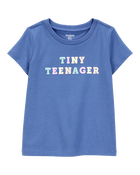 Toddler Tiny Teenager Short-Sleeve Graphic Tee - Blue, image 1 of 3 slides