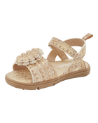 Baby  Every Step® First Walker Woven Flower Accent Sandals - Beige, image 7 of 7 slides