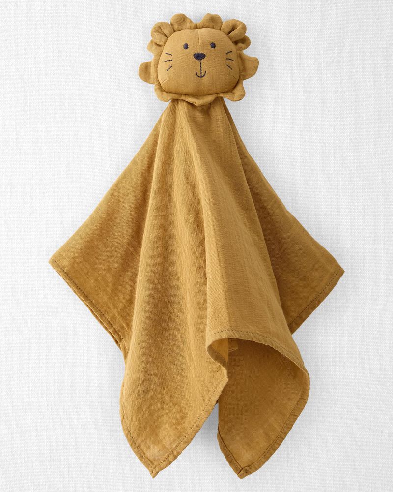 Baby Organic Cotton Lion Lovey, image 1 of 3 slides