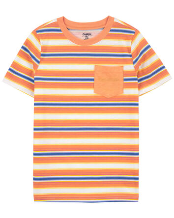 Kid Striped Pocket Tee, 