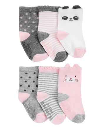 6-Pack Critter Socks, 