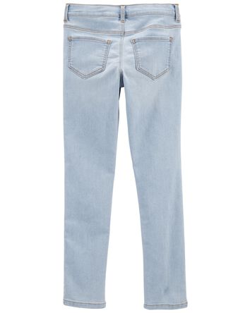 Kid Blue Ice Wash Slim Fit Skinny-Leg Jeans, 