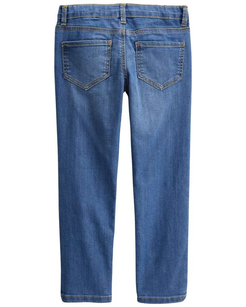 Kid Medium Blue Wash Super Skinny-Leg Jeans, image 2 of 6 slides
