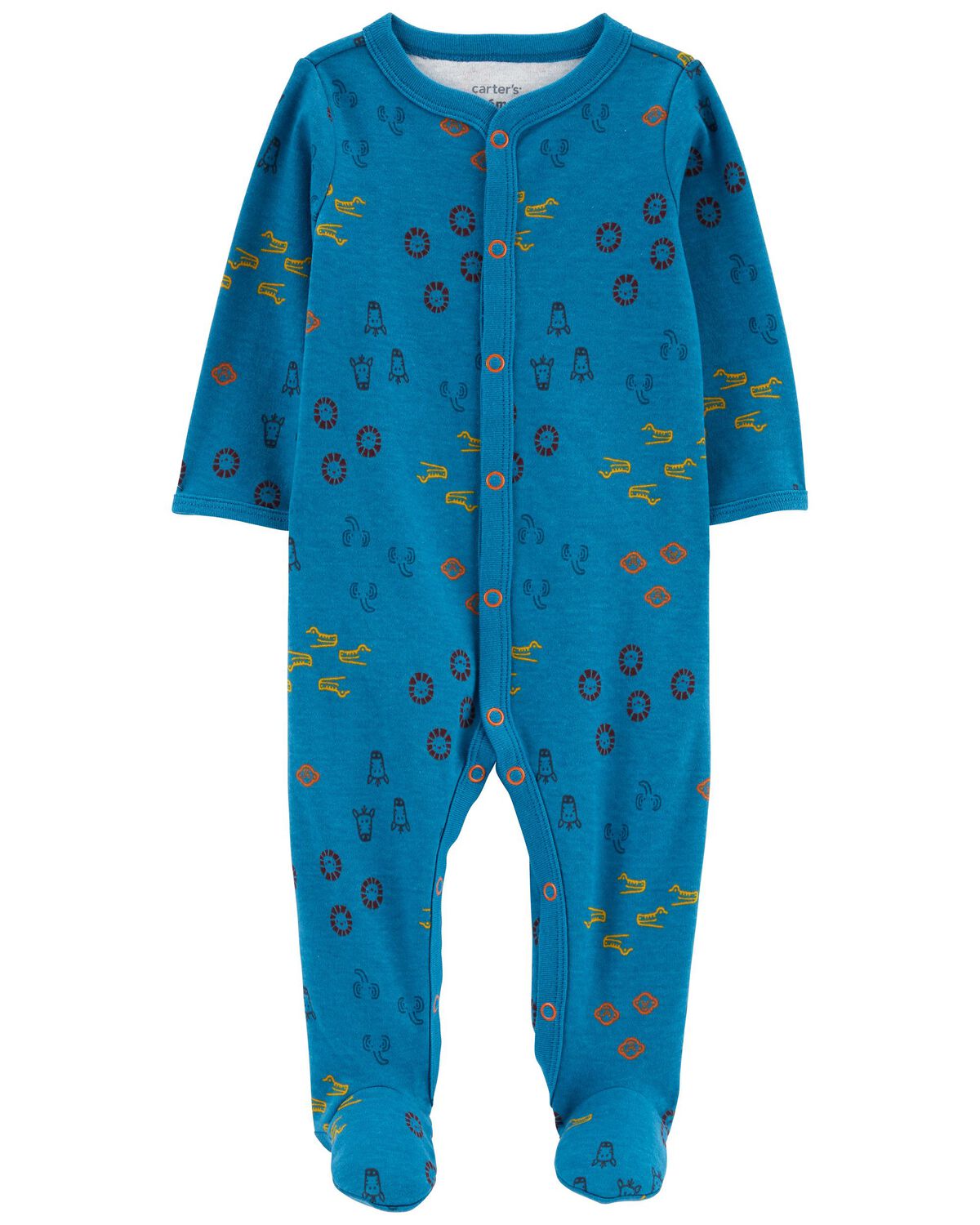 Blue Baby SnapUp Cotton Sleep & Play Pajamas