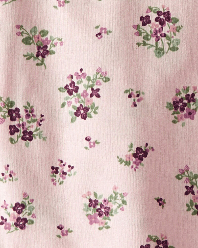 Organic Cotton Pajamas Set in Wildberry Bouquet, image 3 of 4 slides