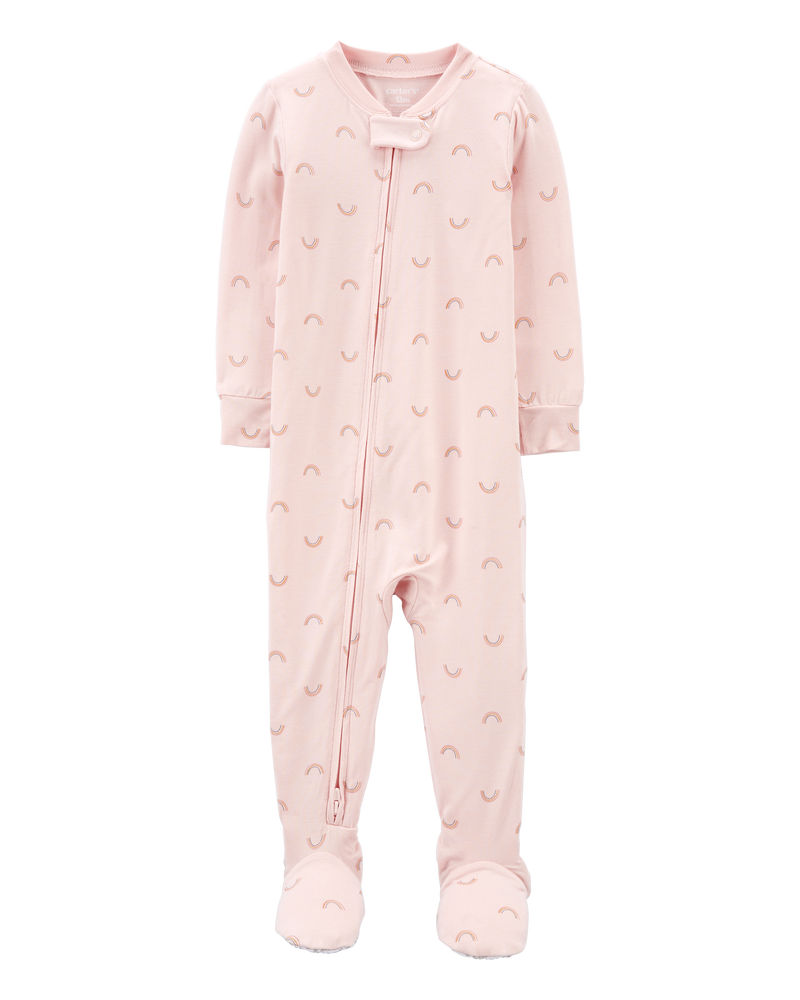 Baby 1-Piece Rainbow PurelySoft Footie Pajamas, image 1 of 5 slides