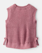 Toddler Girl Sleeveless Sweater Top - Pink, image 1 of 4 slides