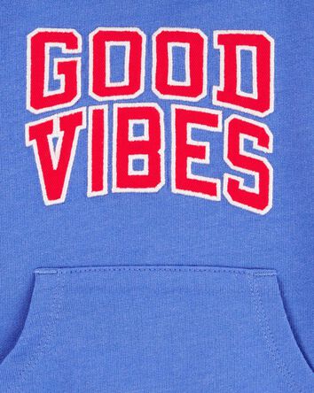 Baby Good Vibes Hooded Romper, 