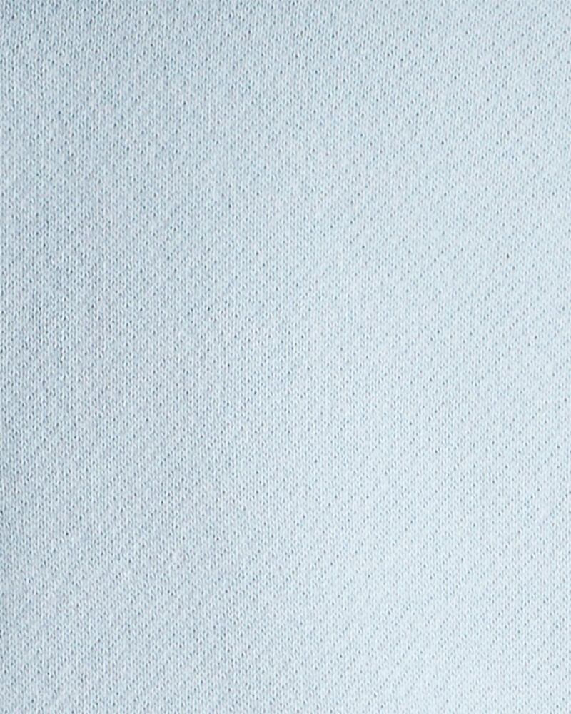 Baby Girl Long-Sleeve Quarter-Zip Pullover Sweatshirt - Blue, image 2 of 3 slides