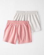 Kid 2-Pack Organic Cotton Shorts, image 5 of 6 slides