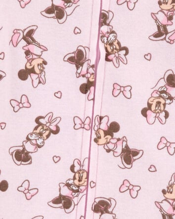 Baby Disney© Minnie Mouse Snug Fit Cotton Footie 1-Piece Pajamas - Pink, 